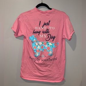 Simply Southern Shirt, Women’s Small Pink Shirt